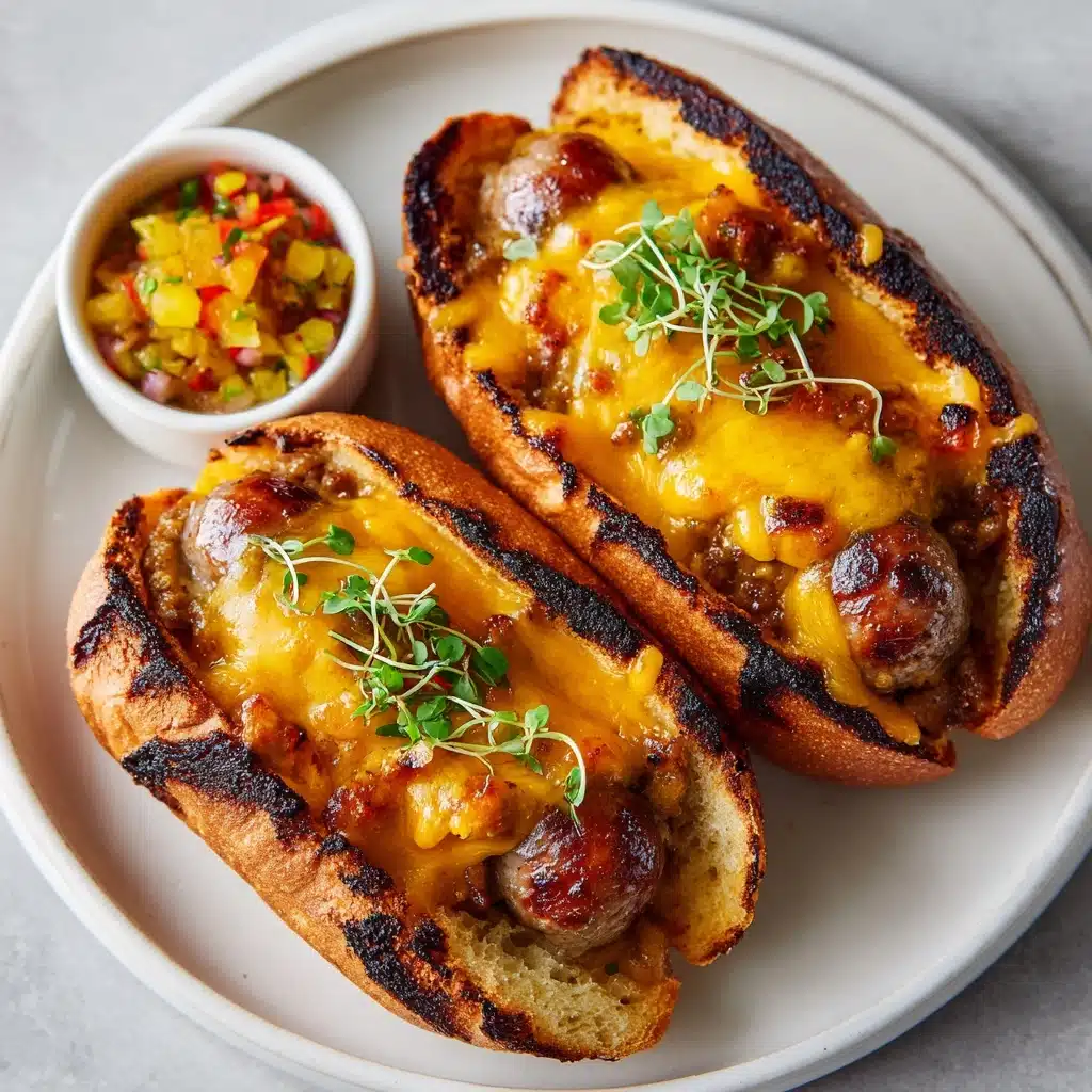 Air Fryer Grilled Cheese Hot Dogs Recipe - Recipe Image