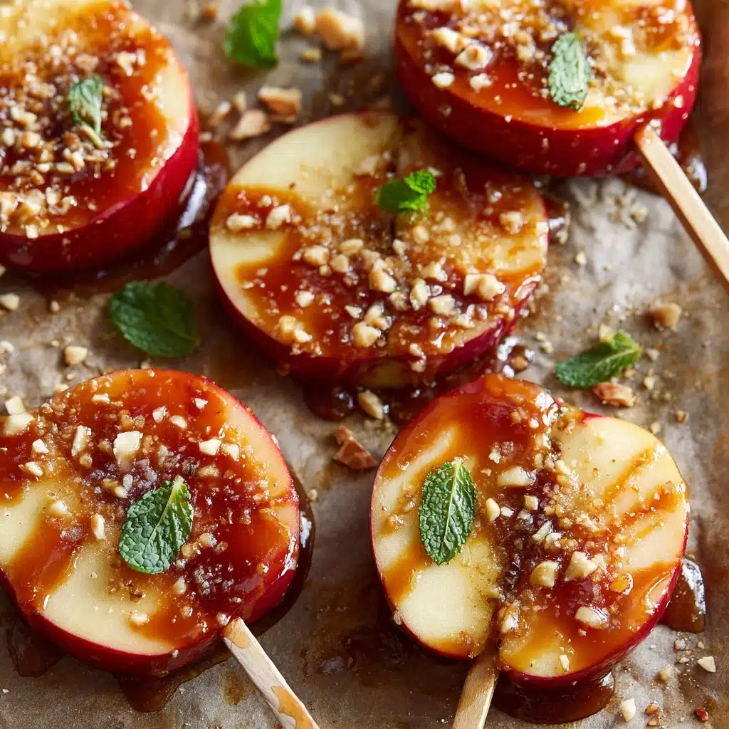 Sliced Caramel Apple Pops Recipe - Recipe Image
