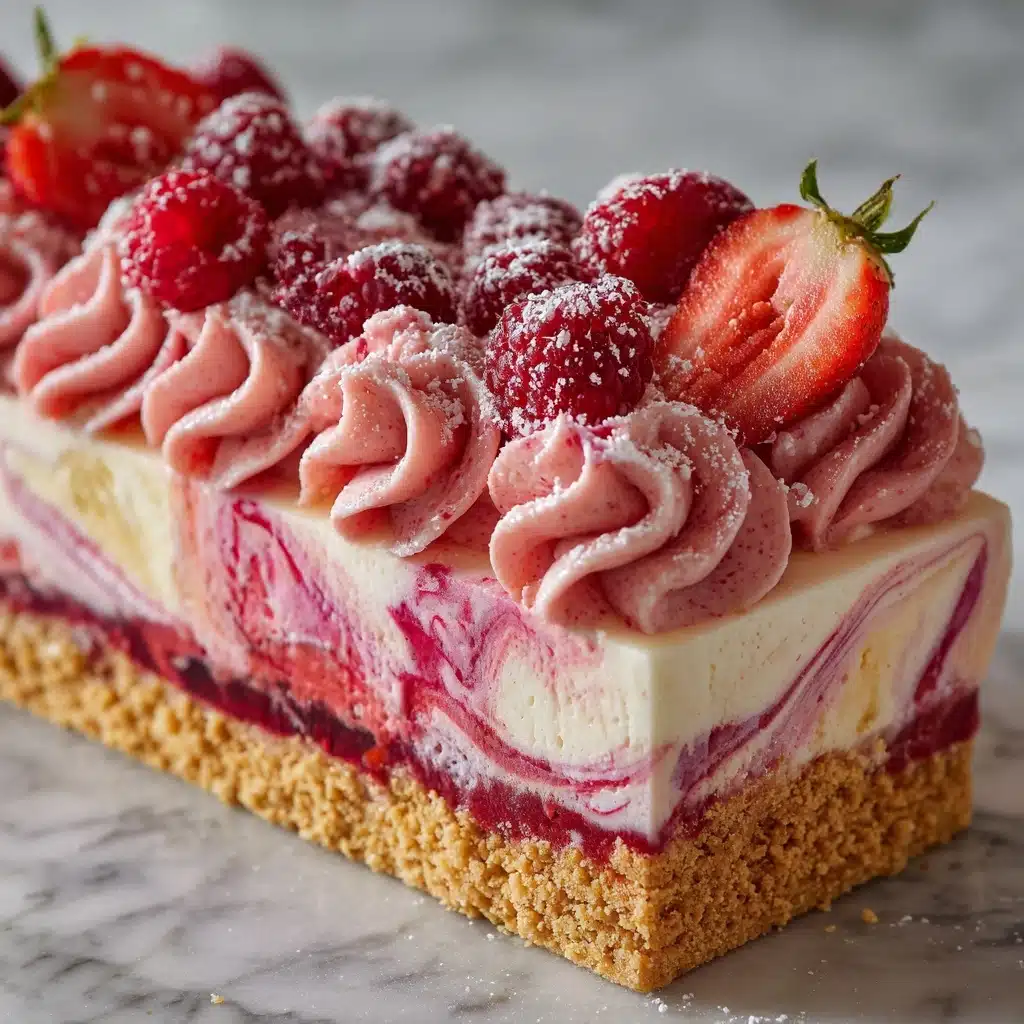 Iced VoVo Strawberry Slice Recipe - Recipe Image