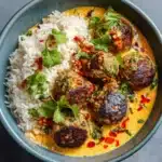 Spiced Chicken Meatballs in Coconut Curry Recipe