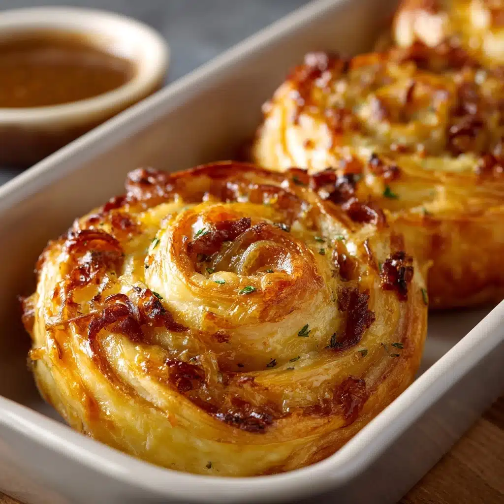 French Dip Roast Beef Pinwheels Recipe - Recipe Image