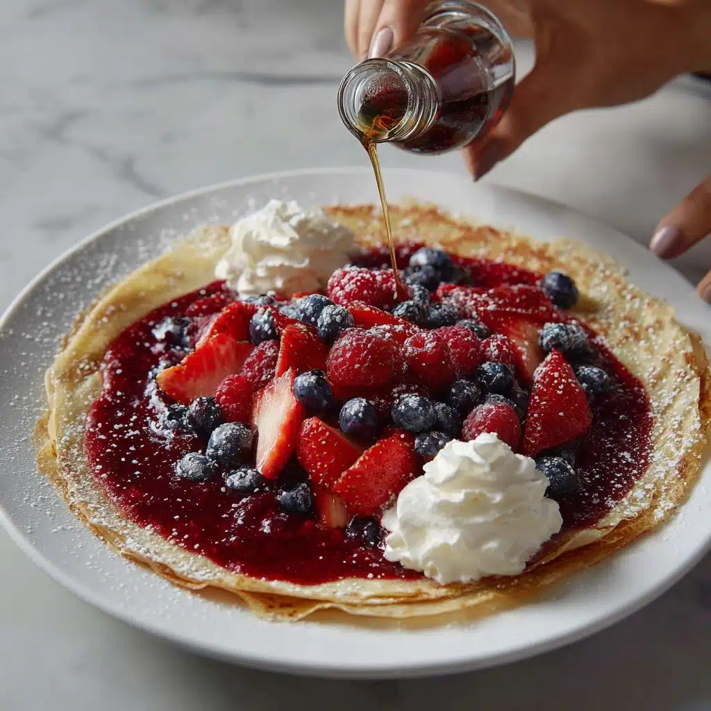 Berry-Topped Tapioca Crepes Recipe - Recipe Image
