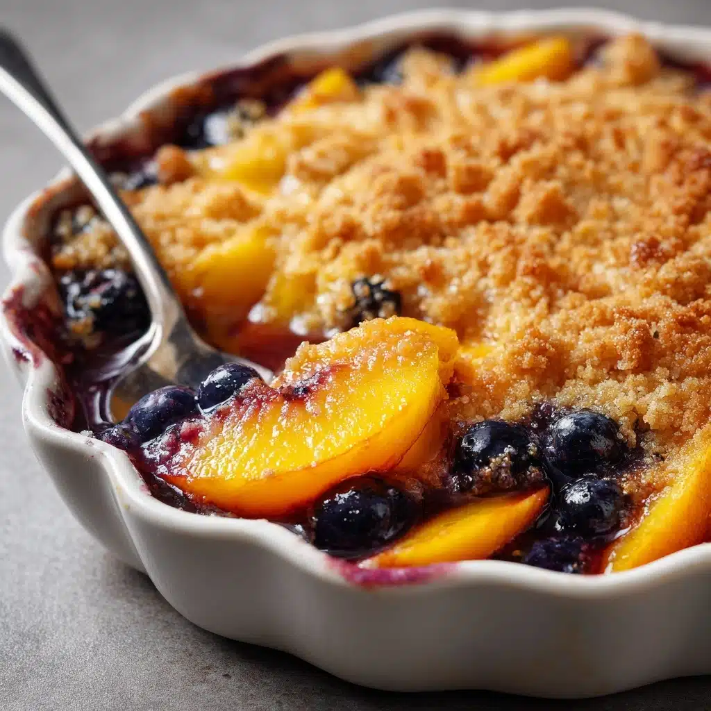 Summer Peach and Blueberry Cobbler Recipe - Recipe Image