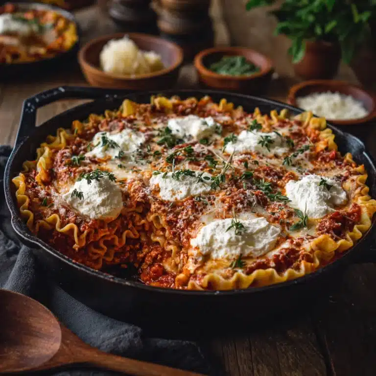 Skillet Pesto Cheese Lasagna Roll Ups Recipe