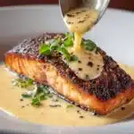 Blackened Salmon with Creamy Dijon Sauce Recipe