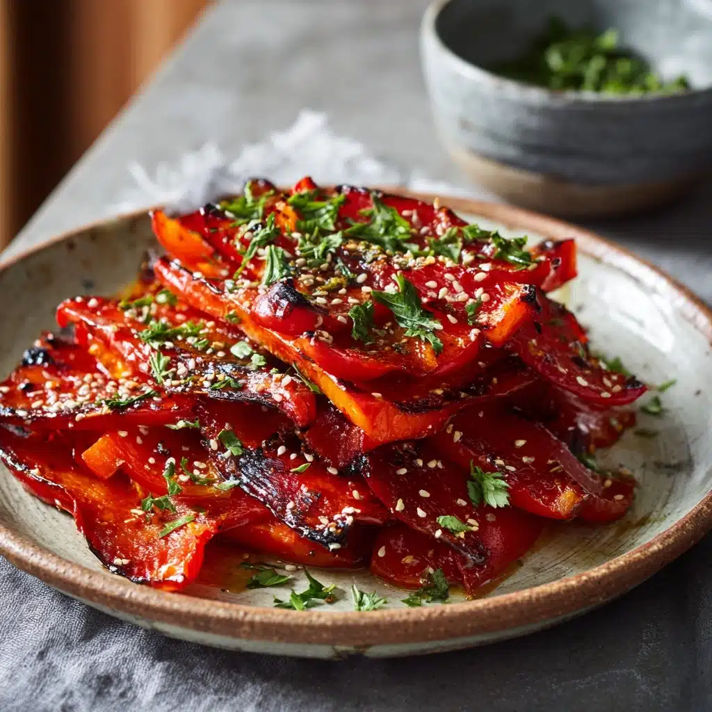 Roasted Peppers with Garlic and Parsley Recipe - Recipe Image