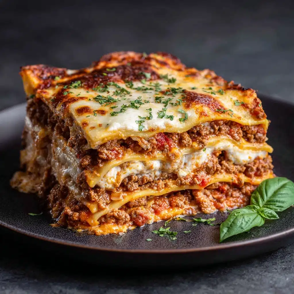 Classic Lasagna with Meat Sauce Recipe - Recipe Image