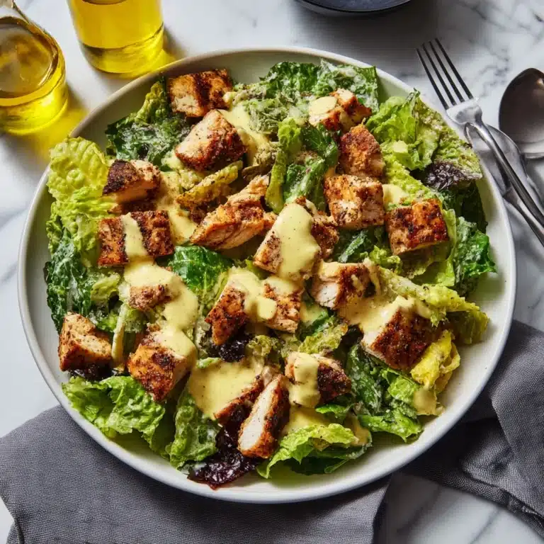 Grilled Chicken Caesar Salad with Croutons Recipe