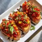 Tomato and Pepper Bruschetta Recipe