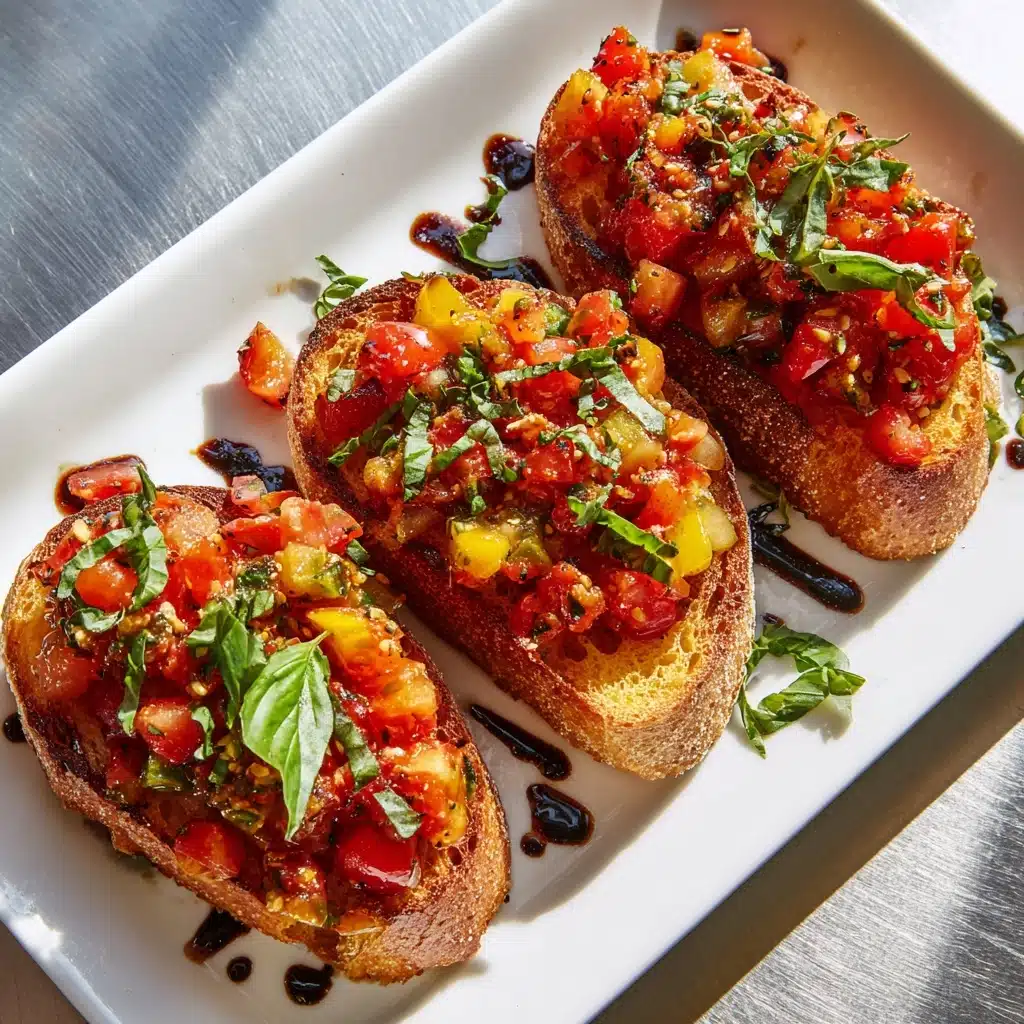Tomato and Pepper Bruschetta Recipe