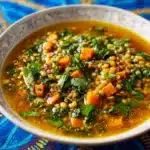 Lentil and Bulgur Soup with Lemon and Parsley Recipe
