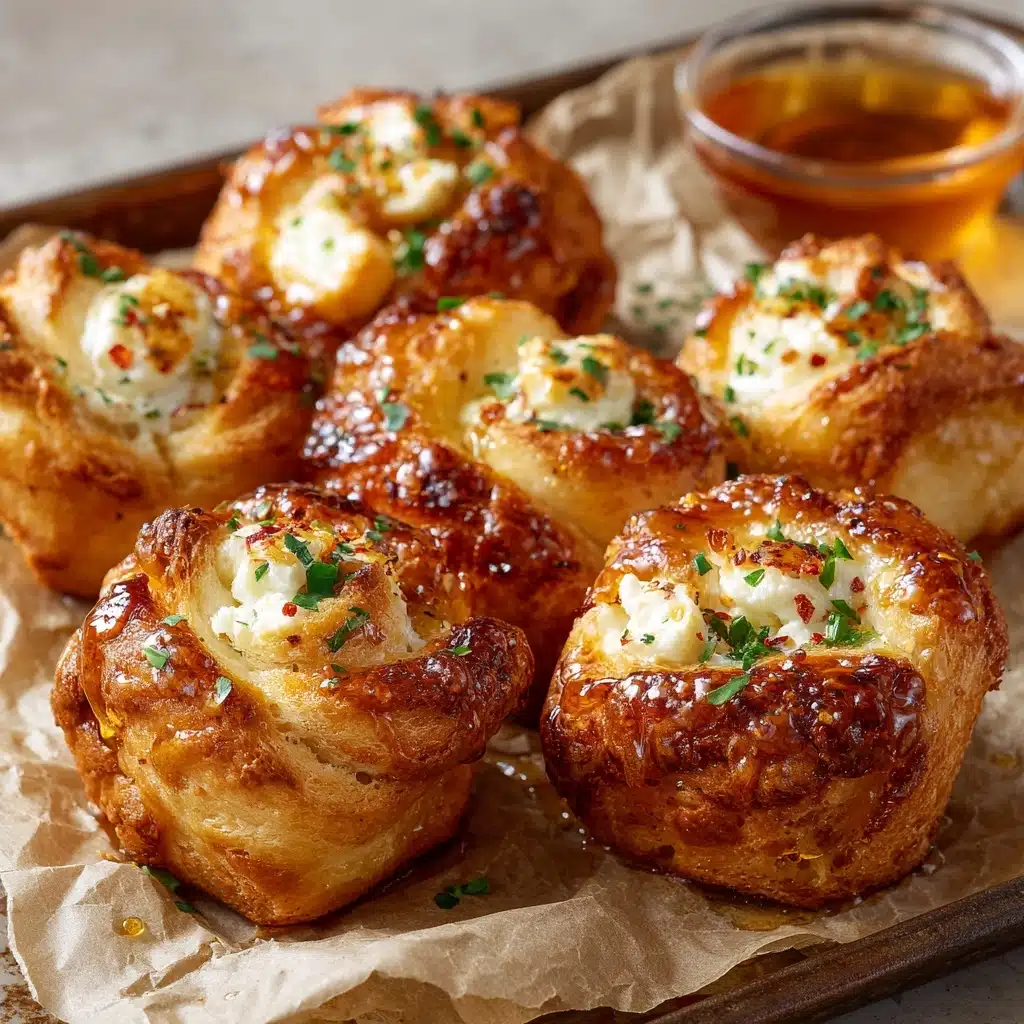 Oven-Fried Feta Rolls with Chili Honey Recipe - Recipe Image