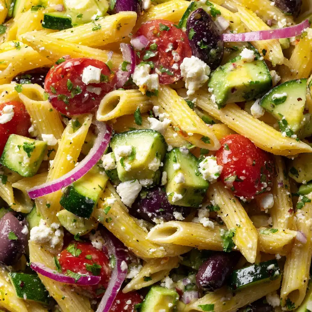 Lemon Herb Mediterranean Pasta Salad Recipe - Recipe Image