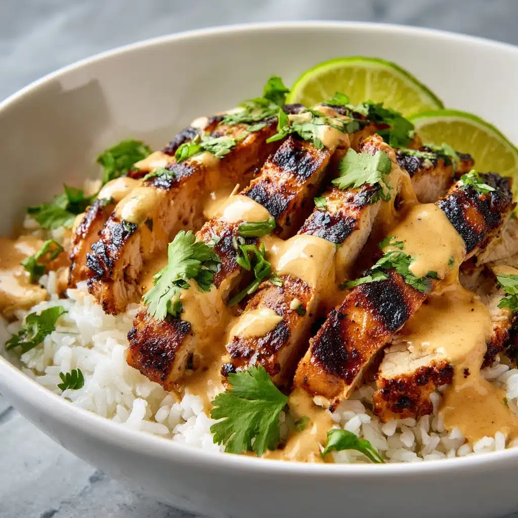 Sweet Chili Chicken Bowl with Coconut Lime Drizzle Recipe - Recipe Image