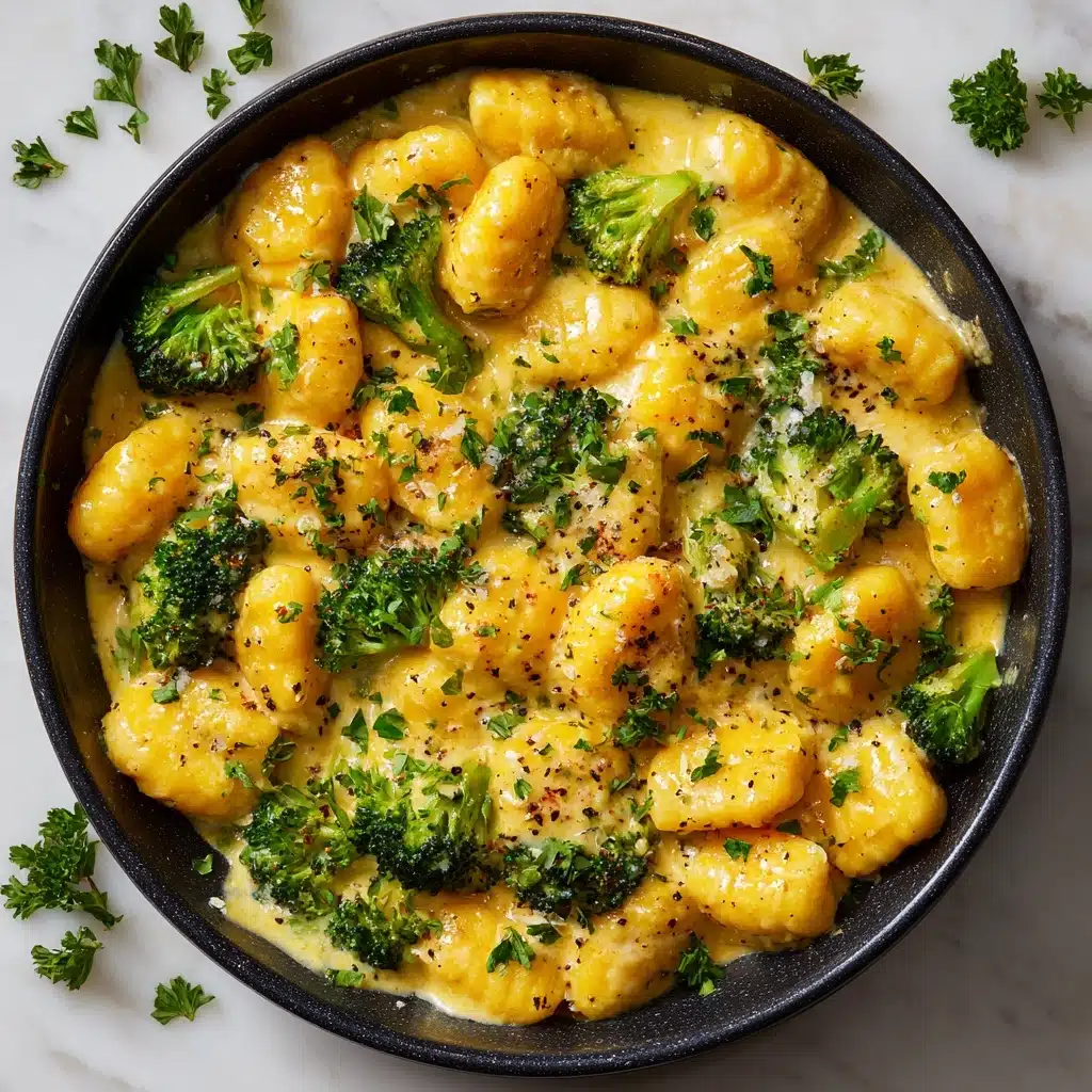 Creamy Lemon Pesto Gnocchi with Broccoli Recipe - Recipe Image