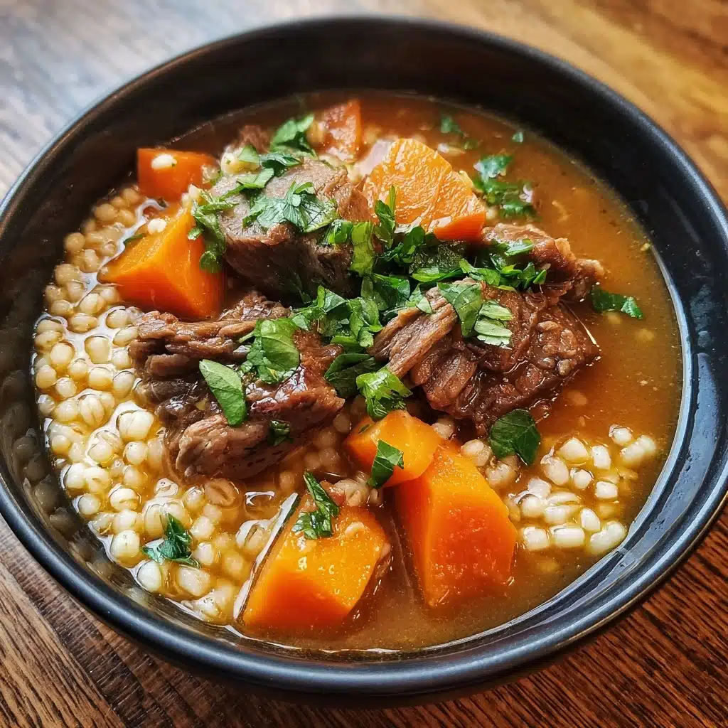 Easy Beef Barley Soup Recipe - Recipe Image