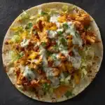 Buffalo Chicken Smash Burger Tacos Recipe