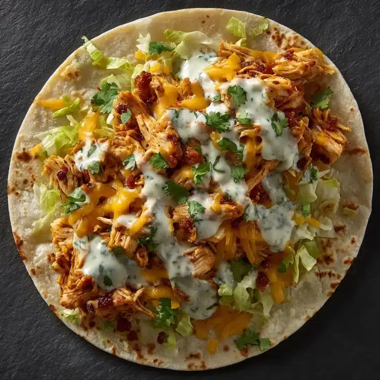 Buffalo Chicken Smash Burger Tacos Recipe