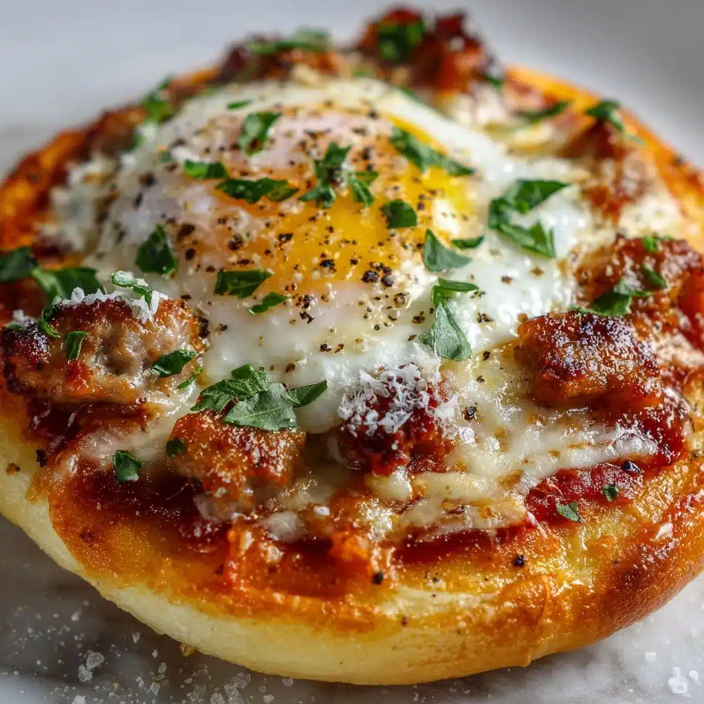 Sausage and Egg Breakfast Pizzas Recipe - Recipe Image