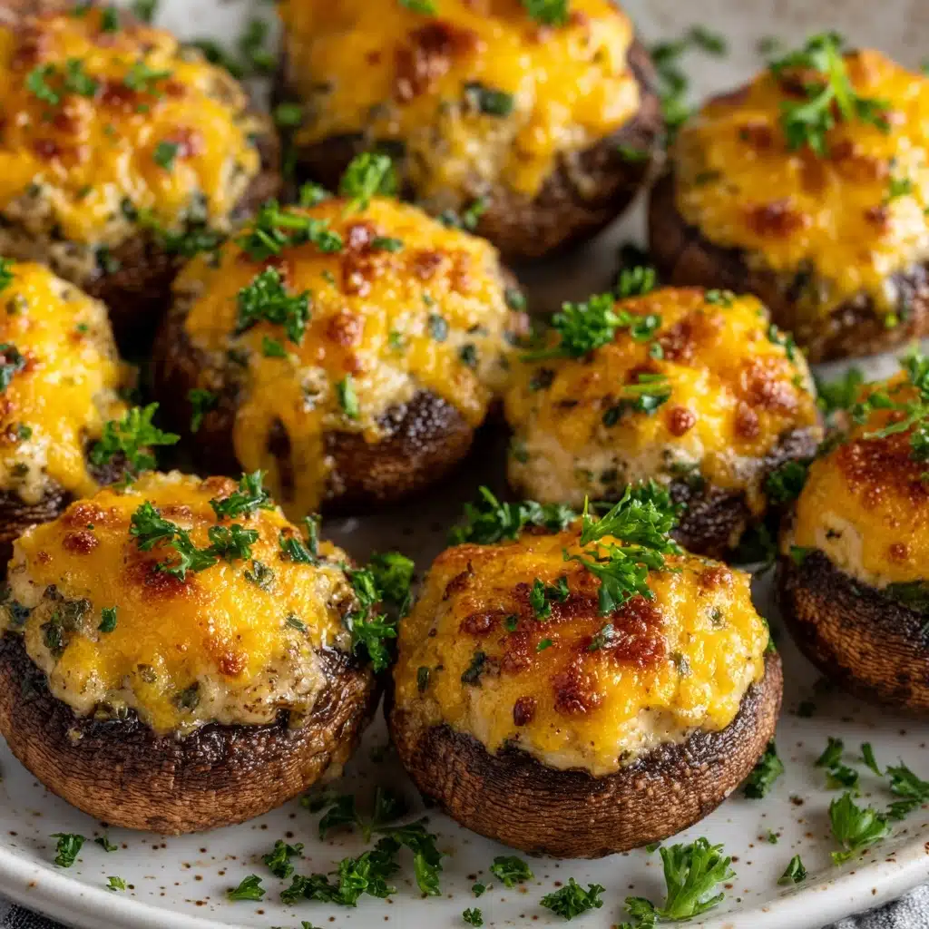 Mushrooms Stuffed with Crab Meat Recipe - Recipe Image
