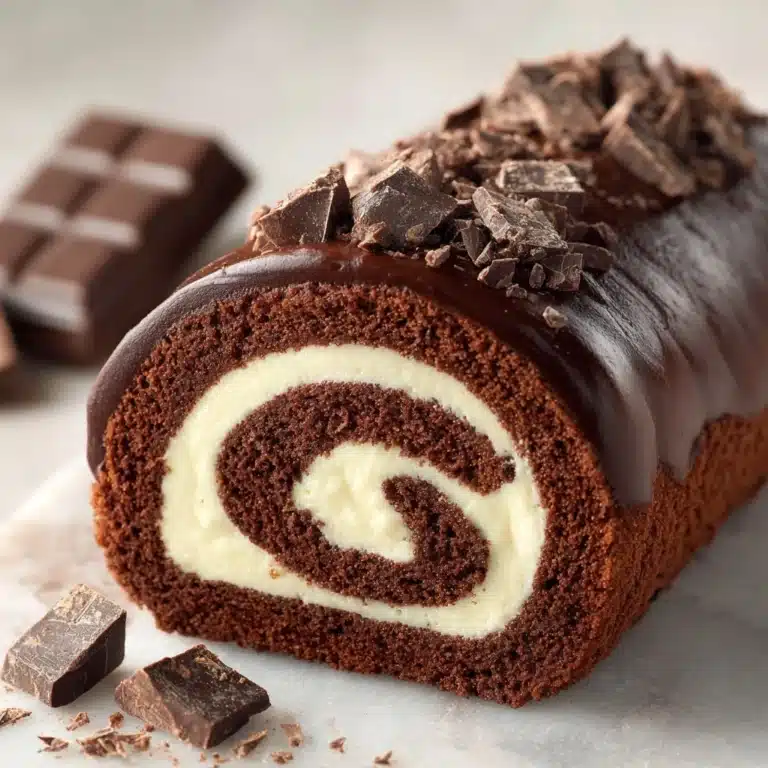 Triple Chocolate Roll Cake Recipe