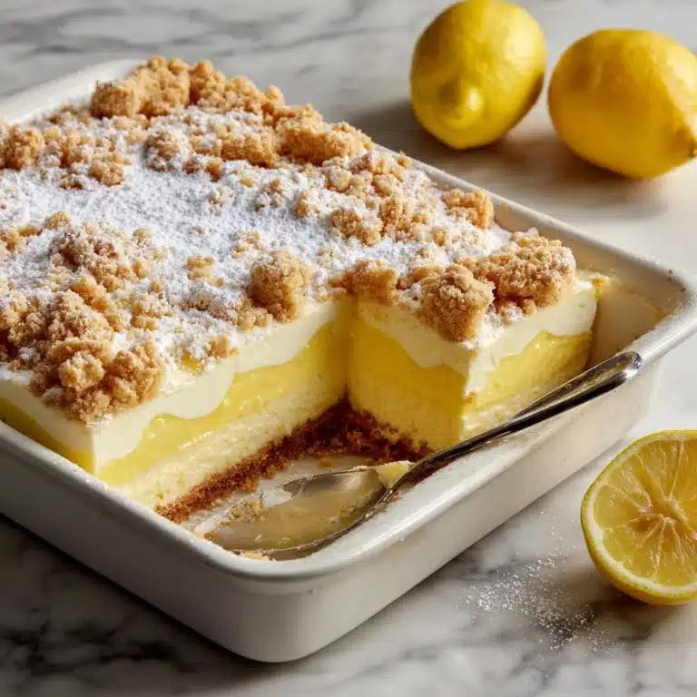 Lemon Cream Cheese Dump Cake Recipe