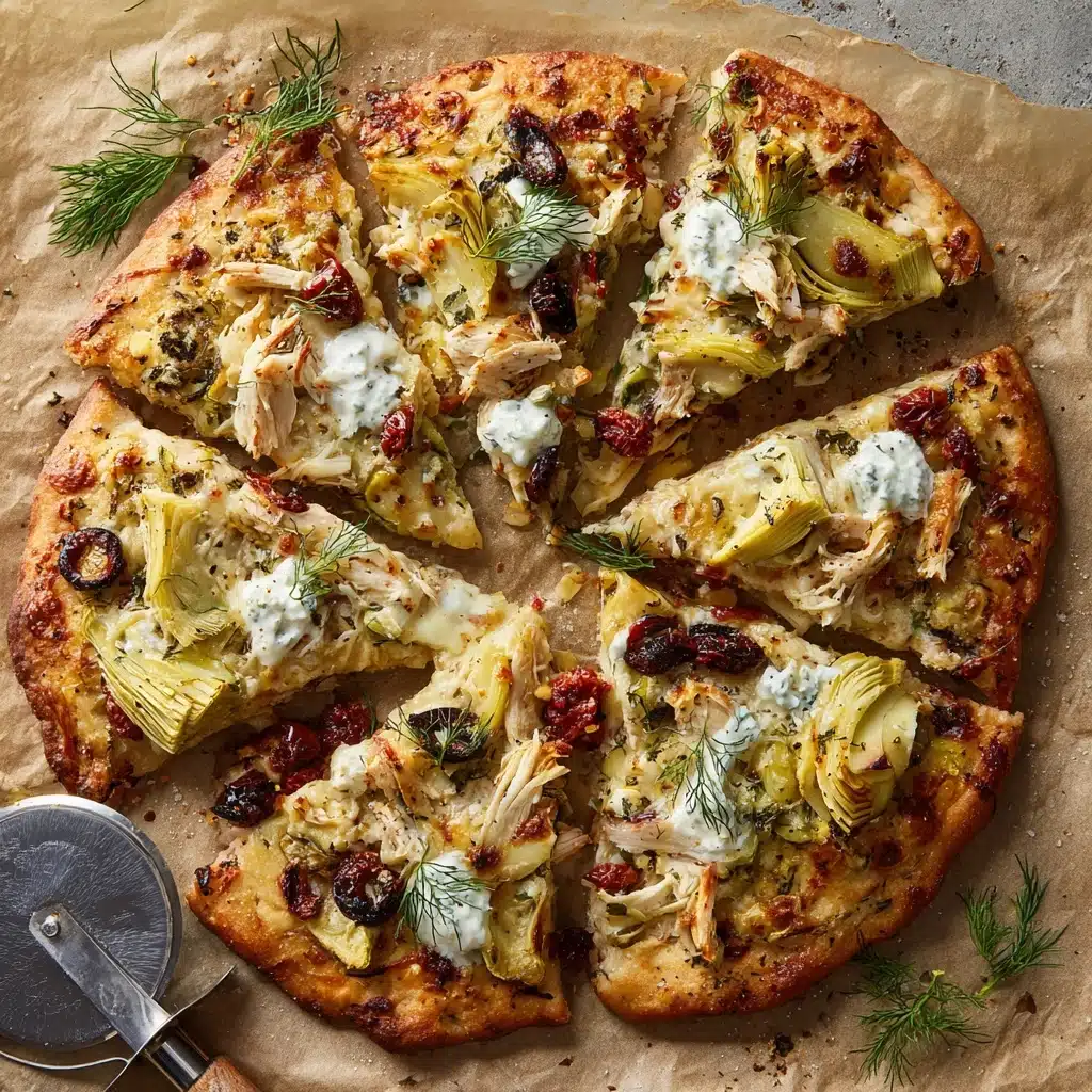 Chicken Tzatziki Pizza Recipe - Recipe Image