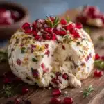Pomegranate White Cheddar Cheese Ball Recipe