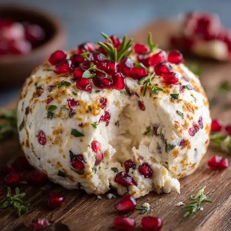 Pomegranate White Cheddar Cheese Ball Recipe