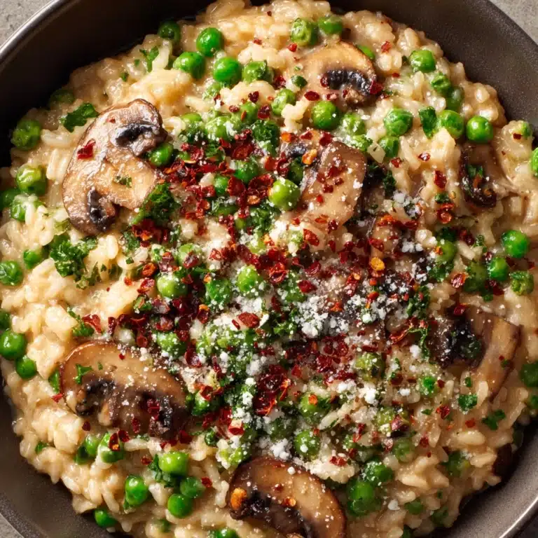 Mushroom and Pea Risotto Recipe