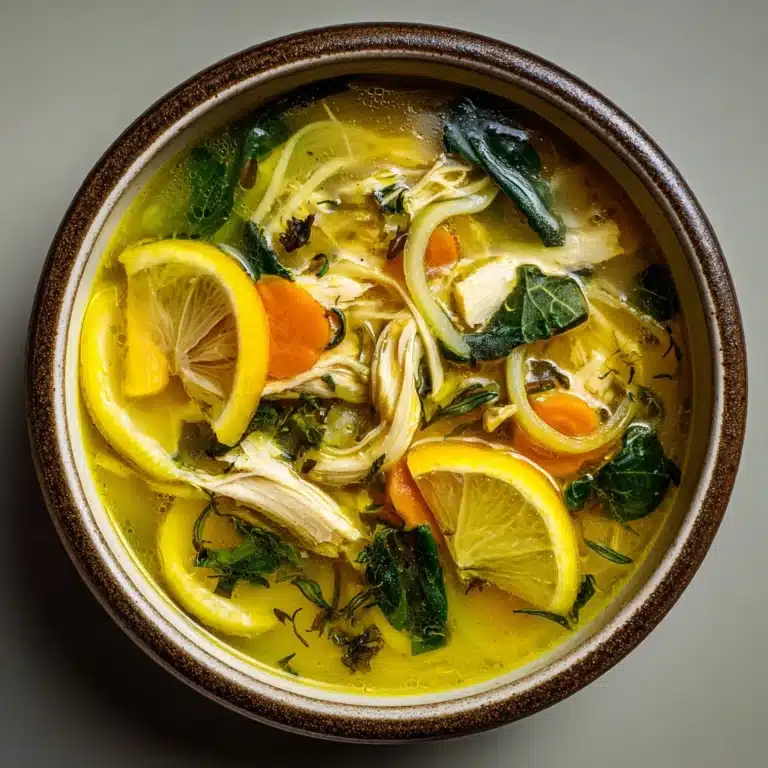 Greek Lemon Chicken Soup (Avgolemono) Recipe