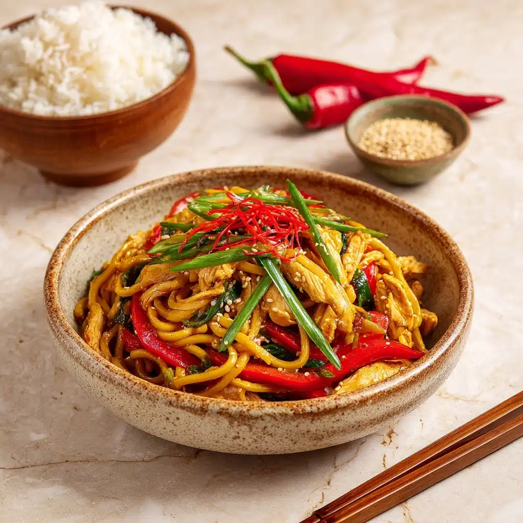 Garlic Chicken Lo Mein Recipe - Recipe Image