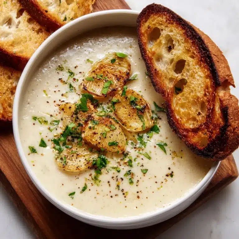Country French Garlic Soup Recipe