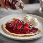 Berry-Topped Tapioca Crepes Recipe