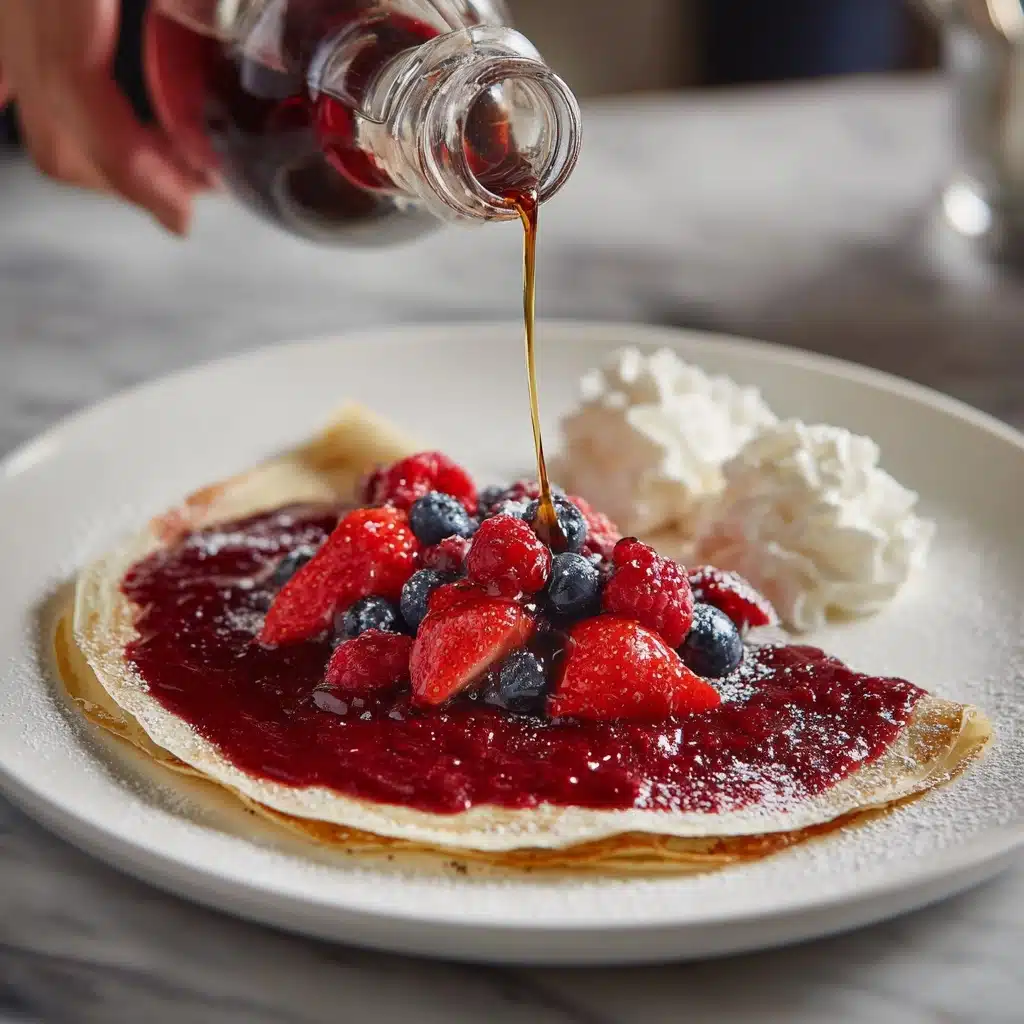 Berry-Topped Tapioca Crepes Recipe
