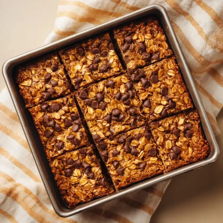 Chocolate Chip Peanut Butter Granola Cookie Bars Recipe