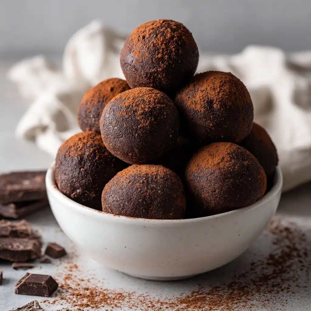 Vegan Chocolate Peanut Butter Energy Balls Recipe - Recipe Image