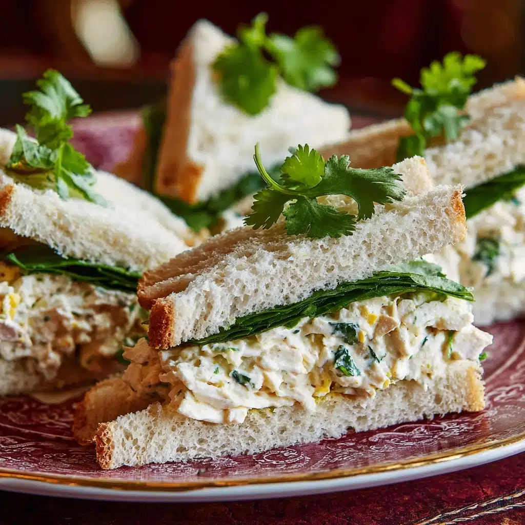 Chicken Salad Finger Sandwiches Recipe - Recipe Image
