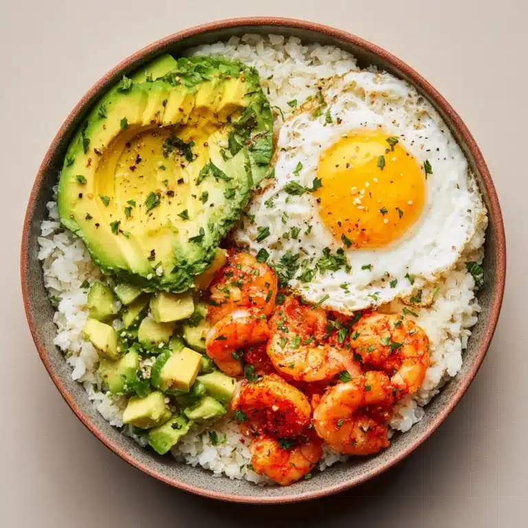 Spicy Shrimp and Cauliflower Rice Bowl Recipe