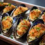 Stuffed Baked Mussels (Baked Tahong) Recipe