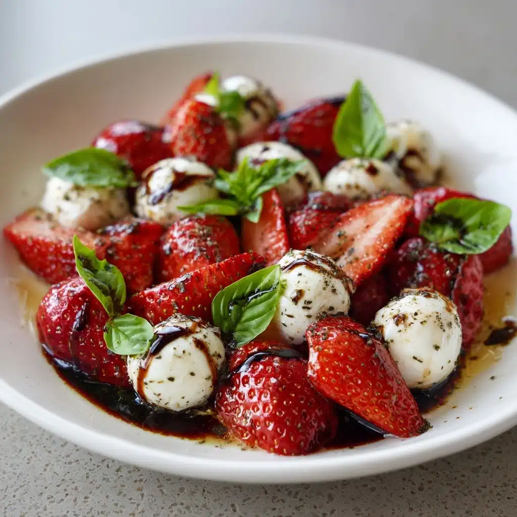 Balsamic Strawberry Caprese Recipe - Recipe Image