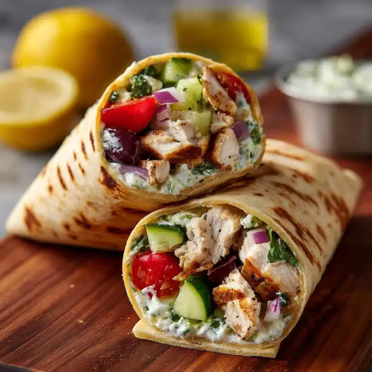 Mediterranean Chicken Wraps Recipe