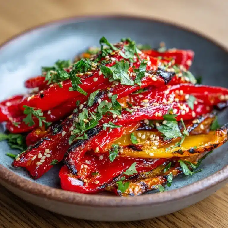 Roasted Peppers with Garlic and Parsley Recipe