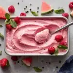 Watermelon Mint Sorbet Recipe