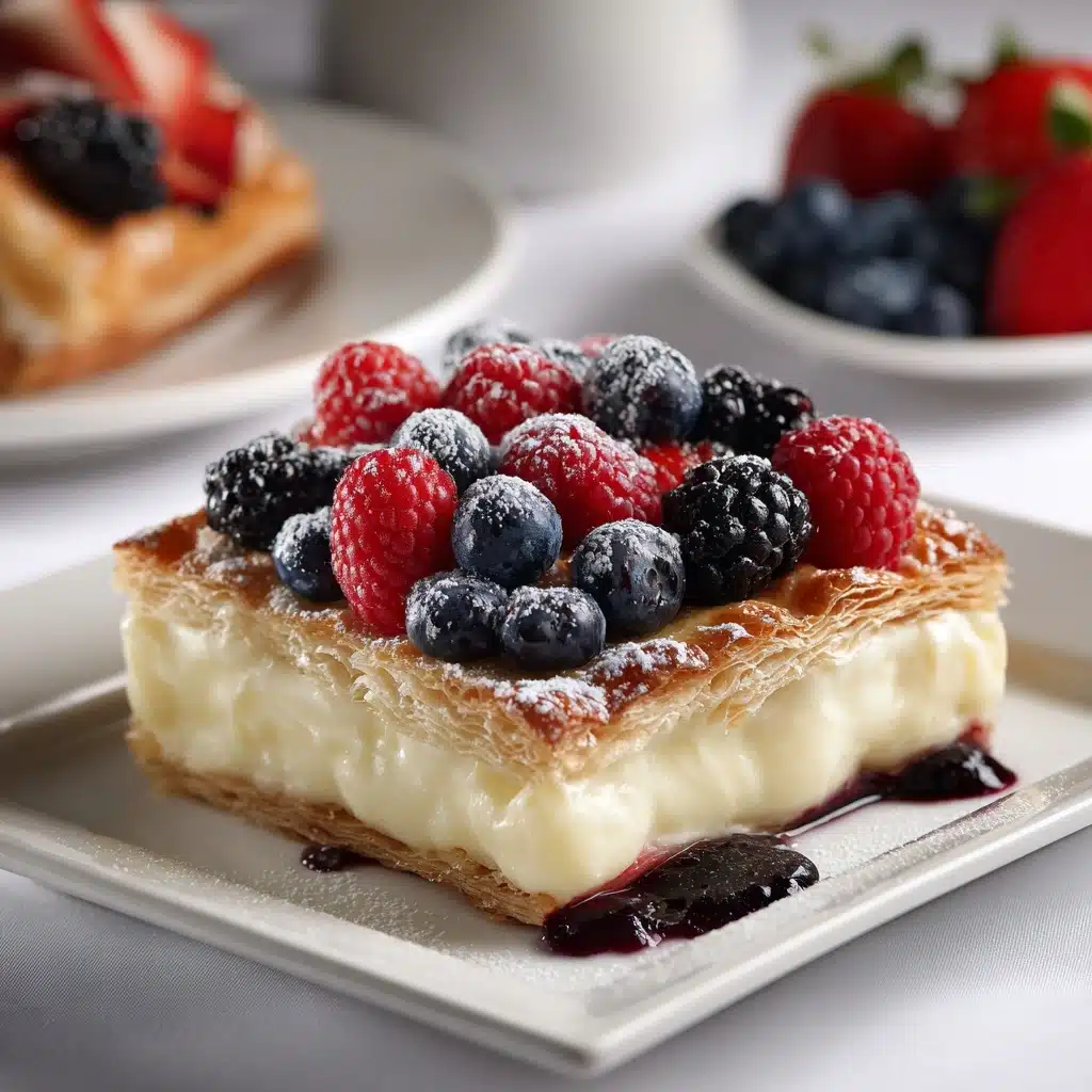 Berry Custard Puff Pastry Tart Recipe - Recipe Image