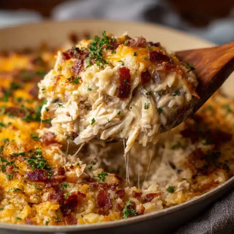 Chicken Alfredo Rice Casserole Recipe