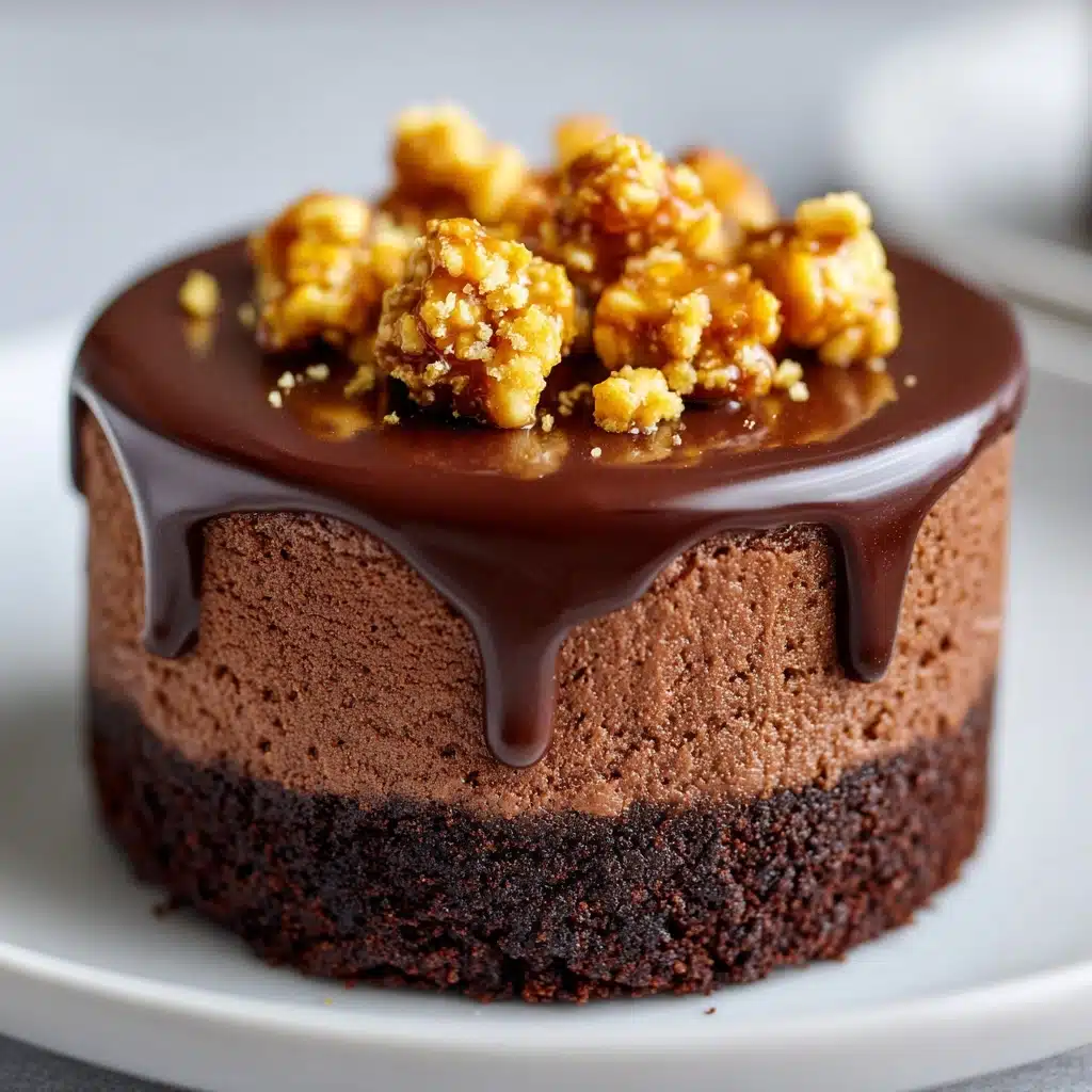 Mini Flourless Peanut Butter Chocolate Cakes Recipe - Recipe Image