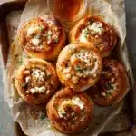 Oven-Fried Feta Rolls with Chili Honey Recipe