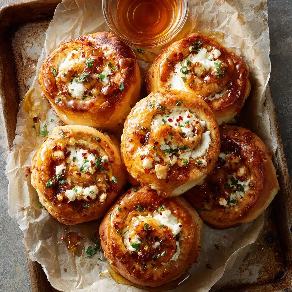 Oven-Fried Feta Rolls with Chili Honey Recipe