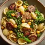 One Pot Orecchiette with Sausage and Broccoli Recipe